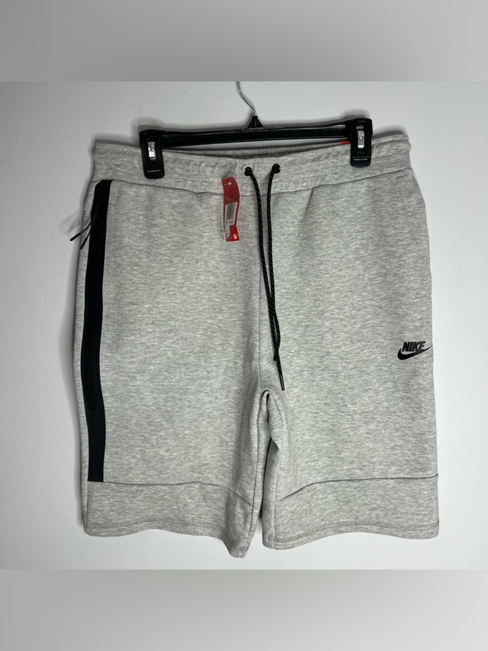 Nike Tech Fleece Shorts Mens Large Grey OG Red Tags NWT